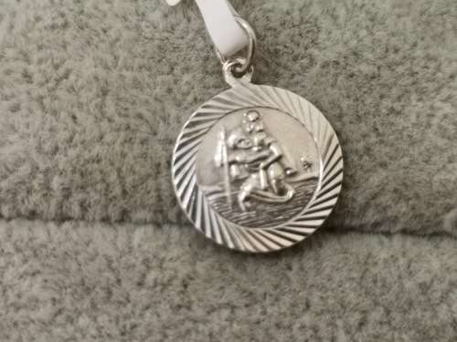 Detailed, Silver St. Christopher Pendant