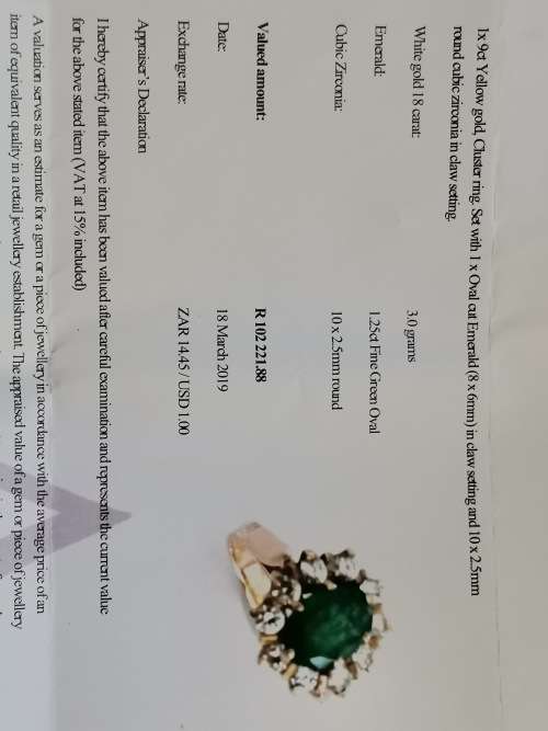 Magnificent Gold and EMERALD Ring!