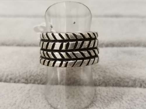 Patterned Silver Ring