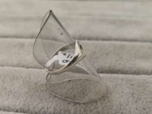 Dainty Silver Ruby Ring