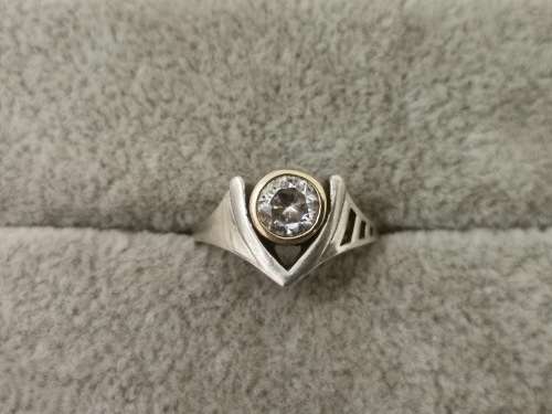 Unique Silver and Gold Ring