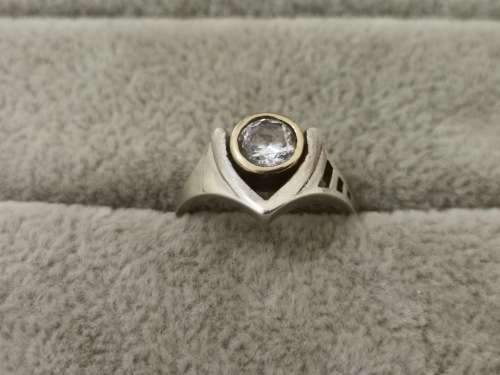 Unique Silver and Gold Ring