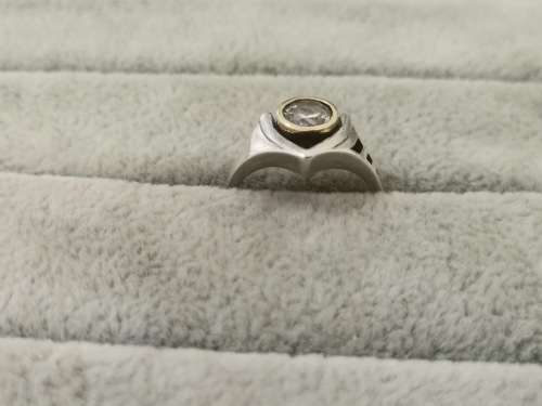 Unique Silver and Gold Ring