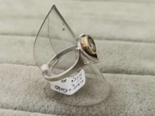 Unique Silver and Gold Ring