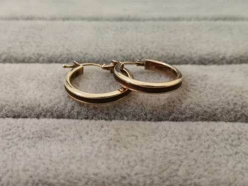 Stunning 9ct Gold Hoop Earrings