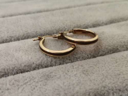 Stunning 9ct Gold Hoop Earrings
