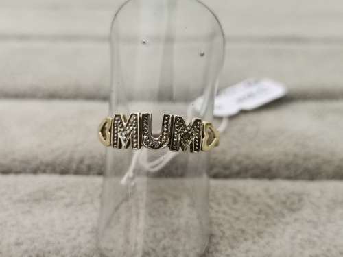 Cute 9ct Yellow Gold Mum Ring