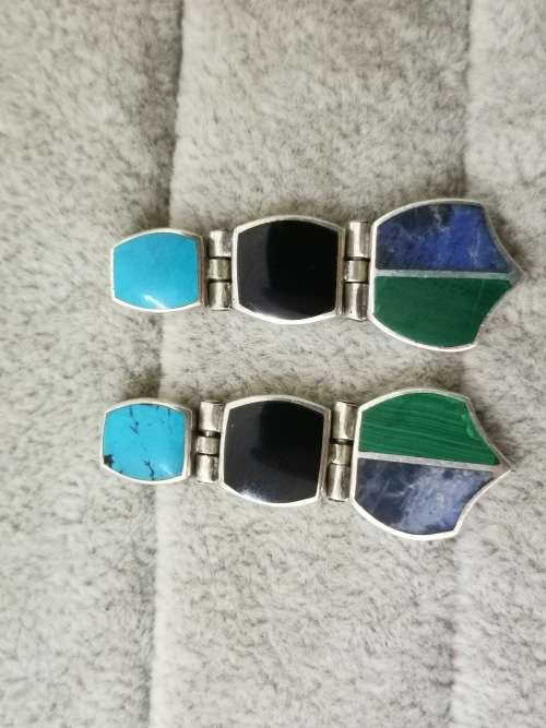 DISCOUNT!! Sterling Silver Dangling Earrings with Assorted Gemstones