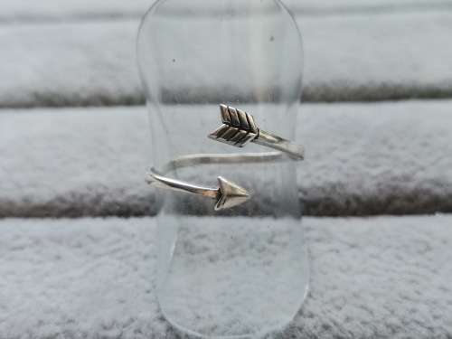 Cute Silver Arrow Ring