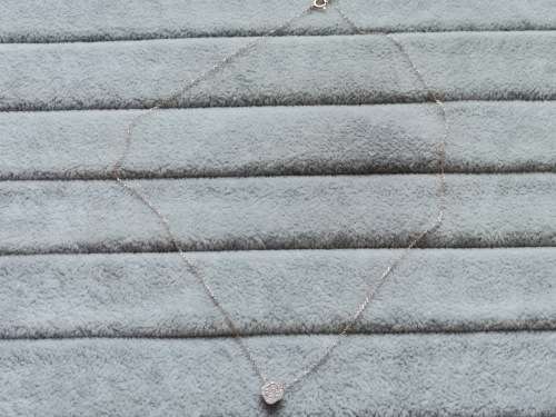 18ct Rose Gold Necklace with Diamonds