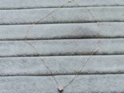 18ct Rose Gold Necklace with Diamonds