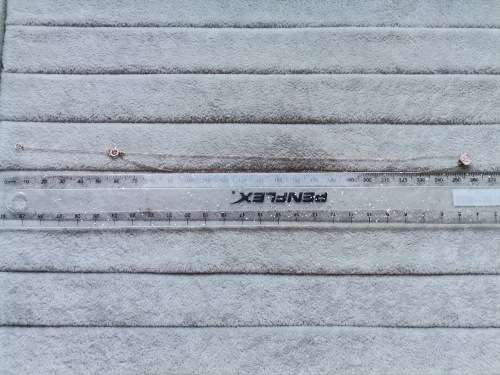 18ct Rose Gold Necklace with Diamonds