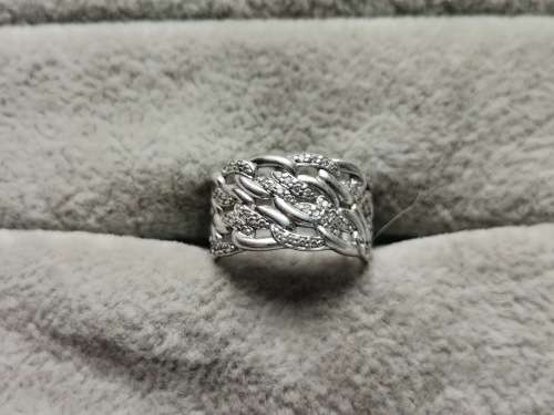 DISCOUNT!! Unique Silver Chain Ring