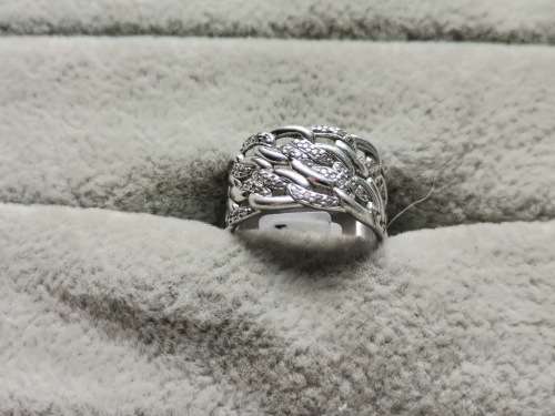 DISCOUNT!! Unique Silver Chain Ring