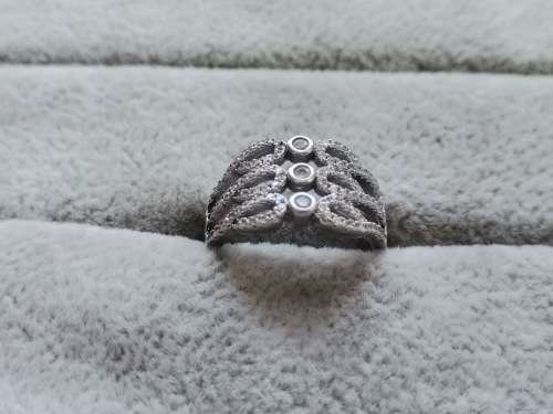 Detailed Silver Ring
