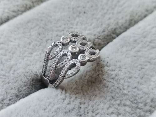 Detailed Silver Ring