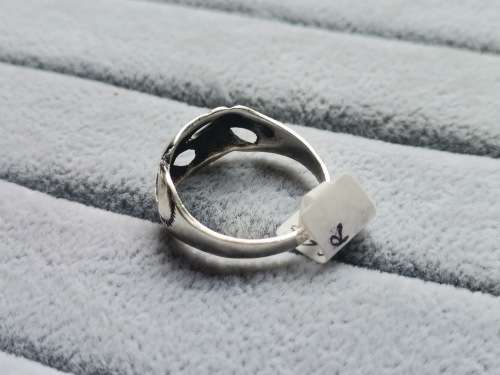 Detailed Silver Ring