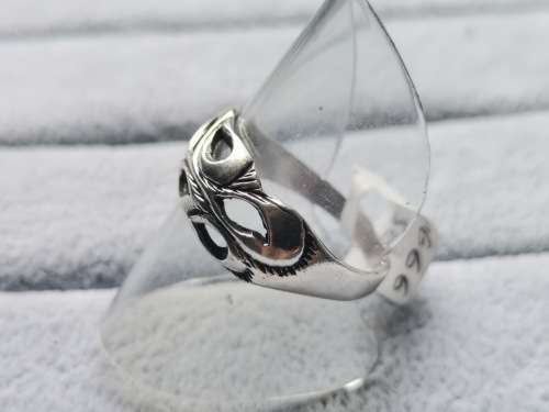 Detailed Silver Ring
