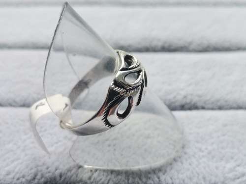 Detailed Silver Ring