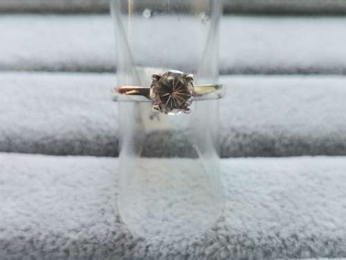 DISCOUNT!! Silver Solitaire Ring