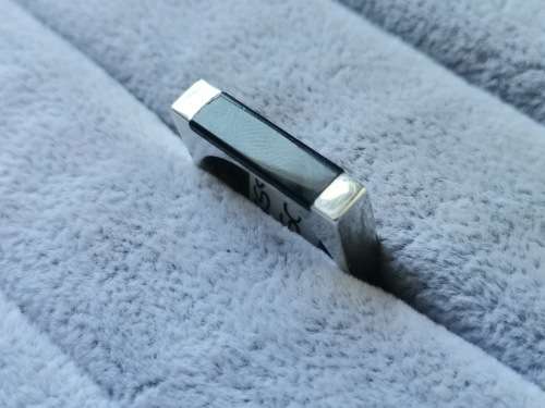 DISCOUNT!! Silver Thomas Sabo Onyx Ring