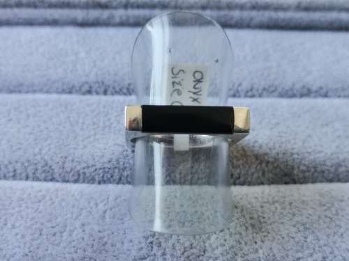 DISCOUNT!! Silver Thomas Sabo Onyx Ring