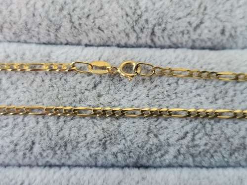 Long 9ct Gold Figaro Chain