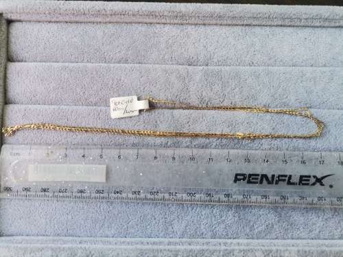 Long 9ct Gold Figaro Chain