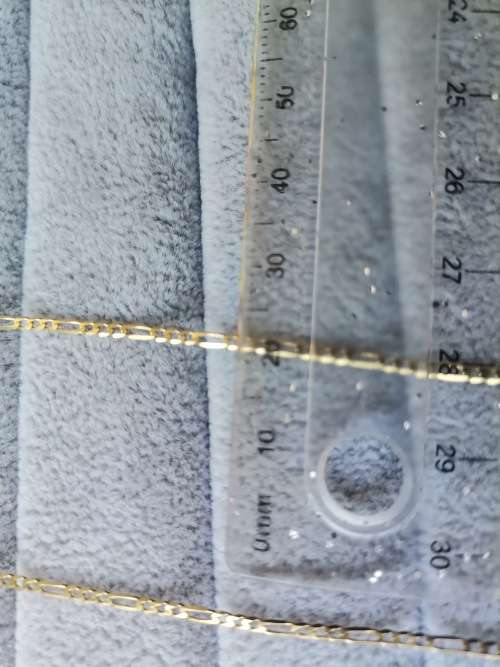 Long 9ct Gold Figaro Chain