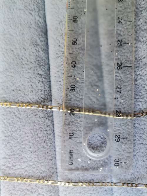 Long 9ct Gold Figaro Chain