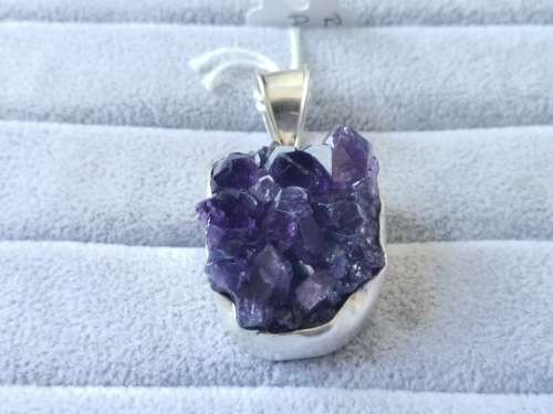 Discount!! Silver Amethyst Pendant