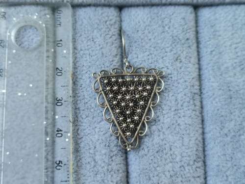 **R1 Auction**  Unique Silver Earrings