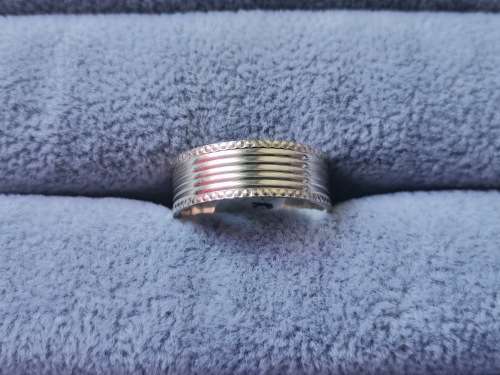 Patterned Silver Ring