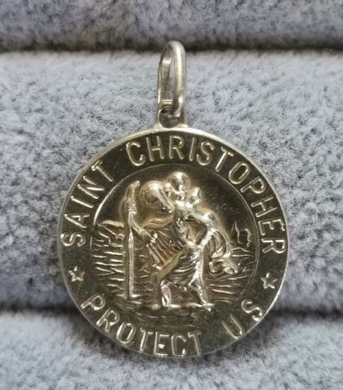 Silver St. Christopher Pendant