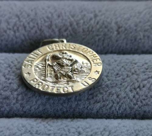 Silver St. Christopher Pendant