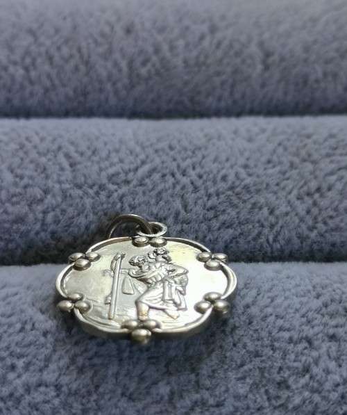 Silver St. Christopher Pendant