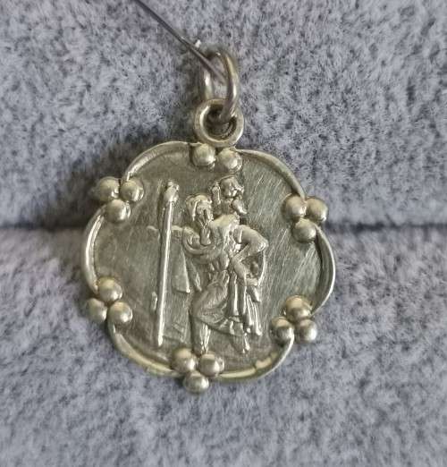 Silver St. Christopher Pendant
