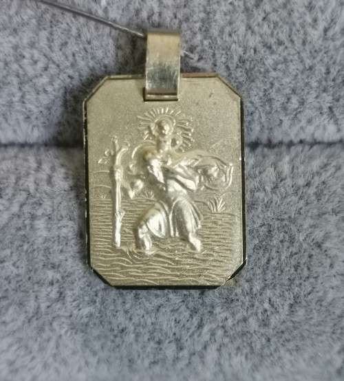 Silver St. Christopher Pendant