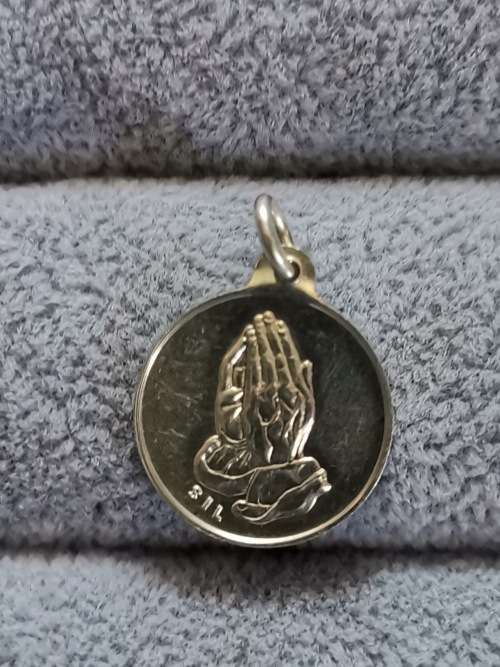 DISCOUNT!!! Silver Prayer Pendant