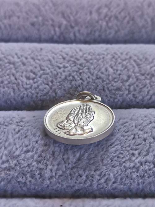 DISCOUNT!!! Silver Prayer Pendant