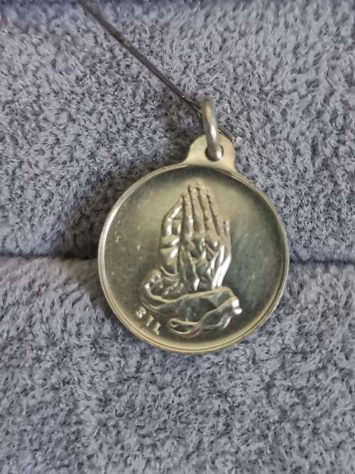 DISCOUNT!!! Silver Prayer Pendant