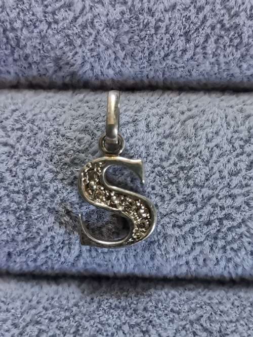 Silver S Pendant