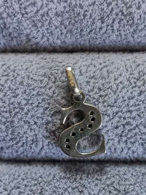 Silver S Pendant