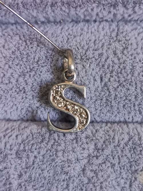 Silver S Pendant