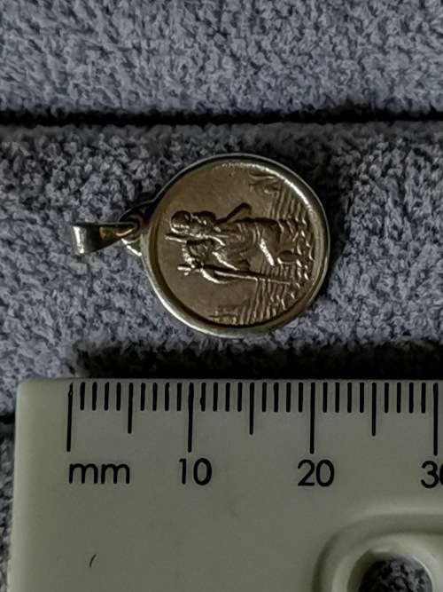 **R1 Auction** Silver St. Christopher Pendant