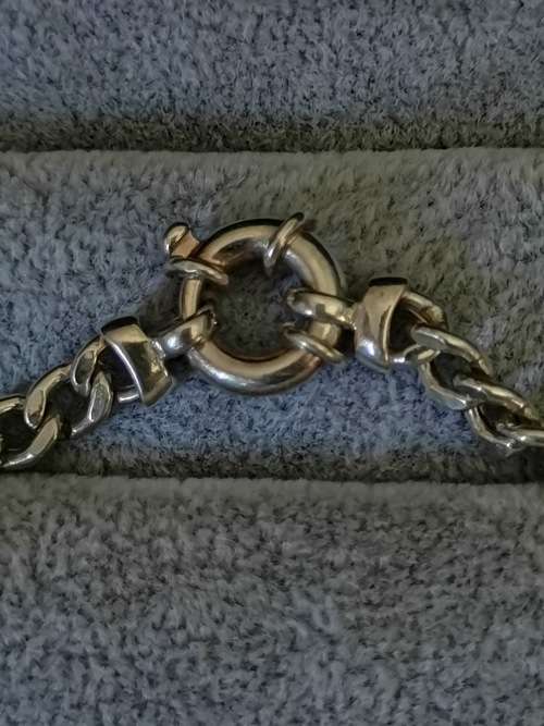 Silver Curb Bracelet