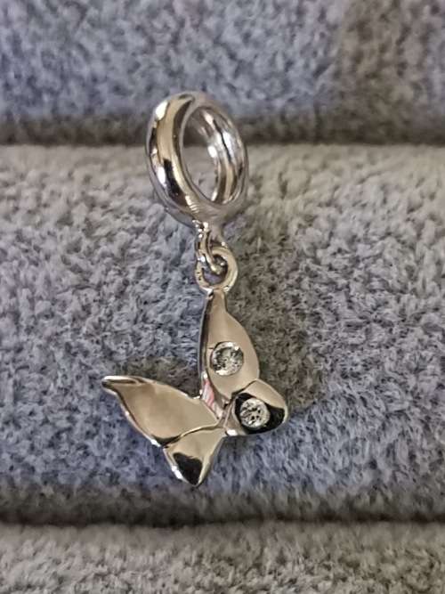DISCOUNT!!! Silver Butterfly Charm