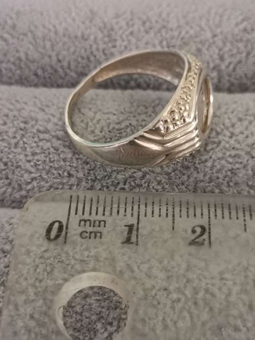 Silver Pesos Ring