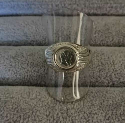 Silver Pesos Ring