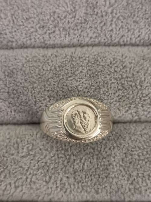 Silver Pesos Ring